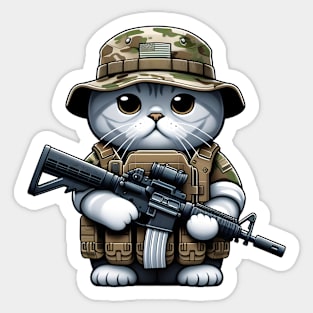 Tactical Cat Sticker